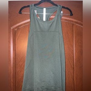 lululemon Swiftly High Neck Tank Top Smoked Spruce